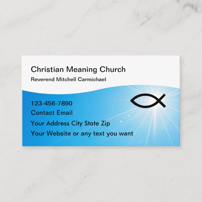 Christian Modern Business Cards Design (Front)