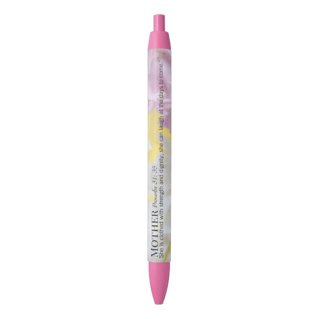 Christian Mother Day Gifts Bulk Black Ink Pen (Front Vertical)