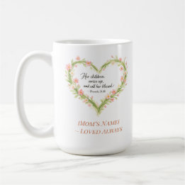 Christian Mother’s Day Floral Heart Mug