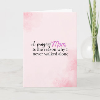 Christian Mother's day gift faith mum quote Card