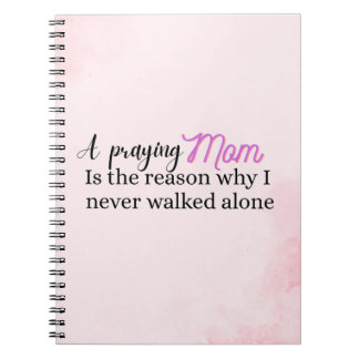 Christian Mother's day gift faith mum quote Notebook