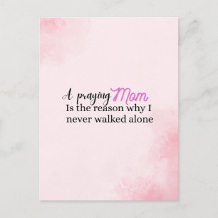 Christian Mother's day gift faith mum quote  Postcard