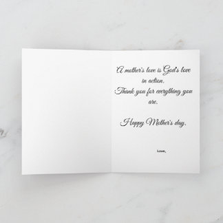 Christian Mother's day gift gift for mum faith mum Card
