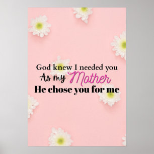 Christian Mother's day gift gift for mum faith mum Poster