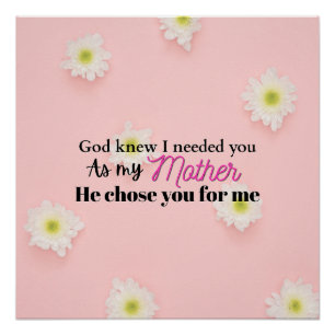 Christian Mother's day gift gift for mum faith mum Poster