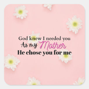 Christian Mother's day gift gift for mum faith mum Square Sticker