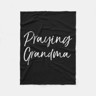 Christian Mother's Day Gift Prayer Warrior Praying Fleece Blanket