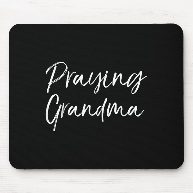 Christian Mother's Day Gift Prayer Warrior Praying Mouse Mat (Front)