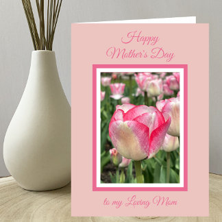 Christian Mother's Day Pink Tulips Card