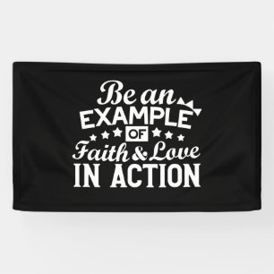 Christian Motivation Design – Faith, Love, and Act Banner