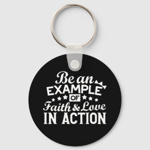 Christian Motivation Design – Faith, Love, and Act Key Ring