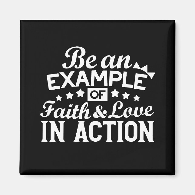 Christian Motivation Design – Faith, Love, and Act Magnet (Front)