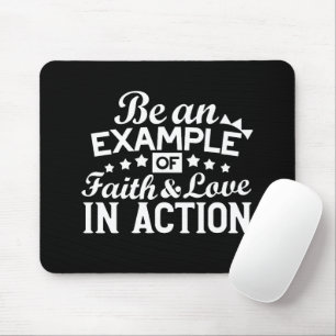 Christian Motivation Design – Faith, Love, and Act Mouse Mat