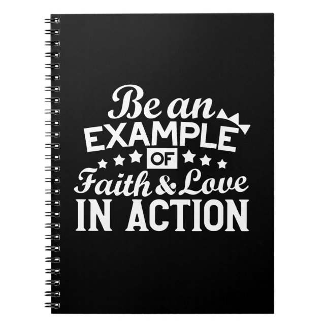 Christian Motivation Design – Faith, Love, and Act Notebook (Front)