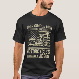 Christian Motorcycle and Jesus Faith Christian Bik T-Shirt