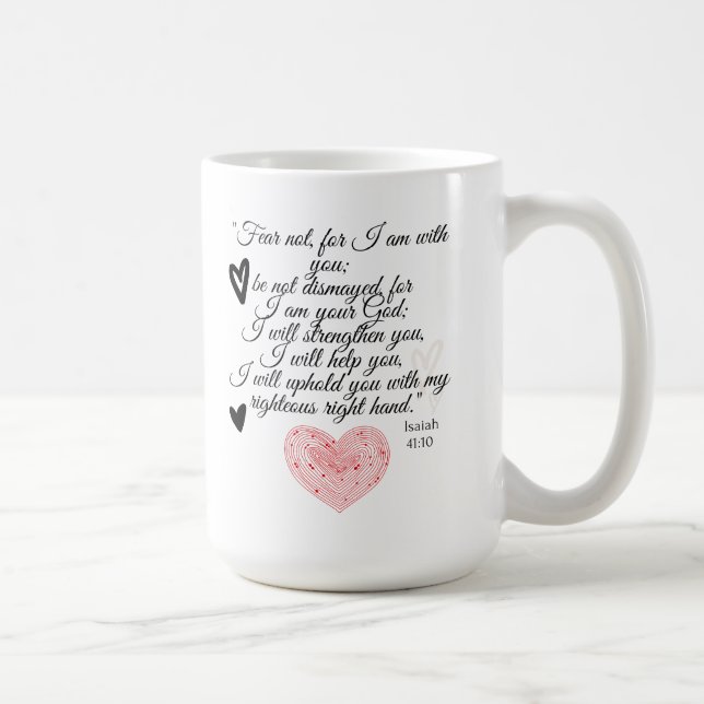 Christian mugs, Bible verse mug, Gift for baptism Coffee Mug (Right)