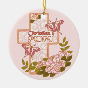 Christian Mum Ceramic Tree Decoration