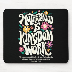 Christian mum motherhood is kingdom work mother's mouse mat