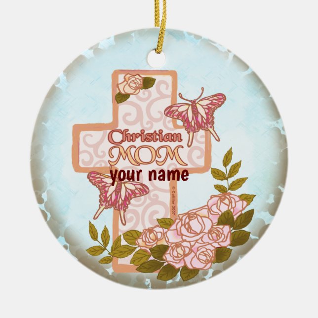 Christian Mum  ornament  (Front)