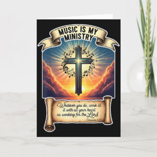 Christian Musician Music Is My Ministry Teacher Je Card