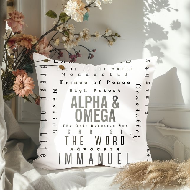 Christian Names Of God, Modern Simple Cushion (Creator Uploaded)