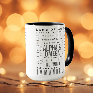 Christian Names Of God, Modern Simple Mug