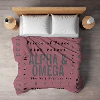 Christian Names Of God, Modern Simple Sherpa Blanket