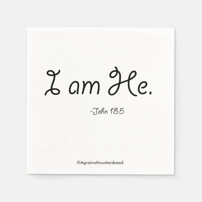 Christian Napkin (Front)