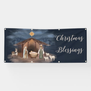 Christian Nativity Christmas Banner