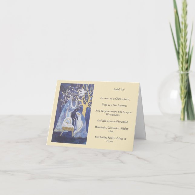 Christian Nativity Scene Card (Front)