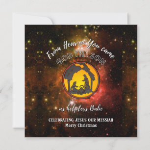 Christian Nativity Universe Christmas Holiday Card