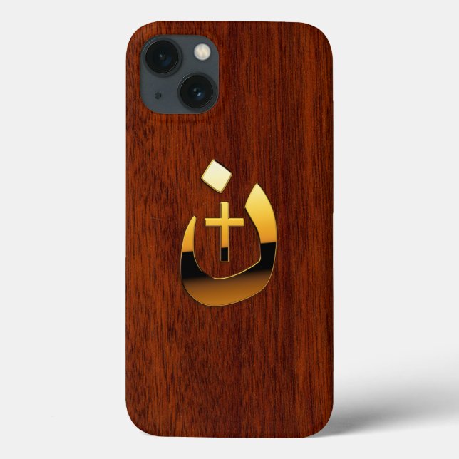 Christian Nazarene Cross Symbols in Gold Case-Mate iPhone Case (Back)