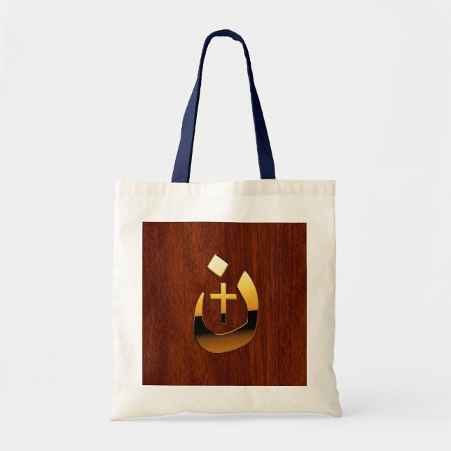 Christian Nazarene Solidarity on Mahogany Style Tote Bag (Front)