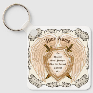 Christian No Weapon Shall Prosper Key Ring