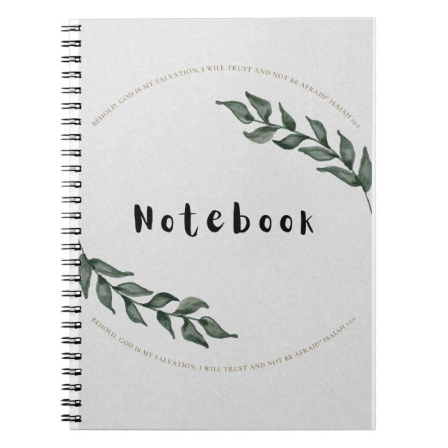 Christian Notebook for Bible Journalling (Front)