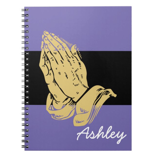 Christian Notebook-Prayer-Custom Name Notebook (Front)