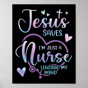 Christian Nurse Jesus  Poster