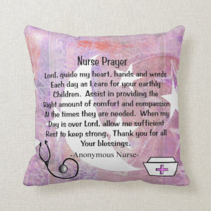 Christian Nurse Prayer Pillow