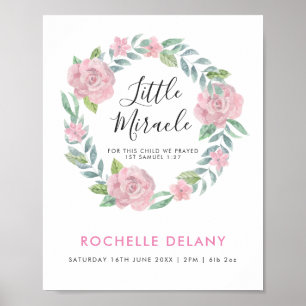 Christian Nursery Print - Little Miracle