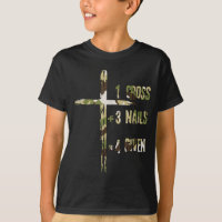 Christian One Cross Plus Three Nails Equals Forgiv