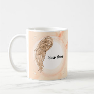 Christian one wing angel coffee mug