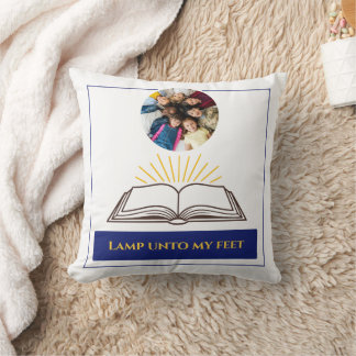 Christian Open Bible Rays Word of God Cushion