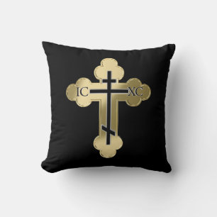 Christian orthodox cross cushion
