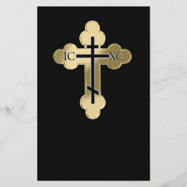 Christian orthodox cross flyer (Front)