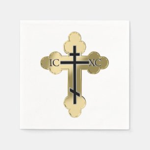 Christian orthodox cross napkin
