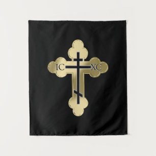 Christian orthodox cross tapestry