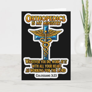 Christian Orthopedist Doctor Orthopedics Is My Min Card