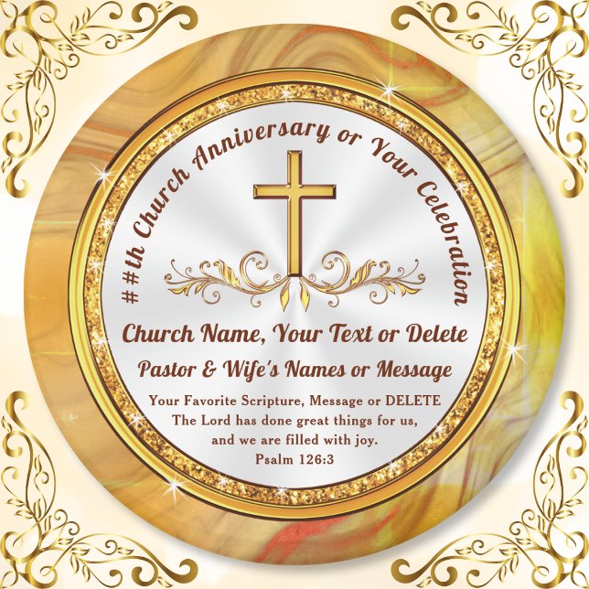 Christian Party Favours for Adults, Church Magnets (Custom, inexpensive gifts for church visitors. Church anniversary party supplies. welcome gifts.)