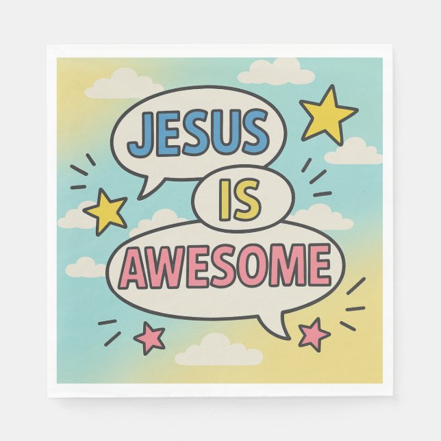 Christian party tableware theme  napkin (Front)