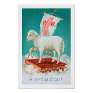 Christian Paschal Lamb / Agnus Dei Easter Poster